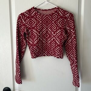 Free People X Seea Palomar Crop Top Rashguard Size M